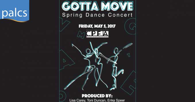 CPFA Spring Dance Concert, Gotta Move, Friday May 5th, 2017